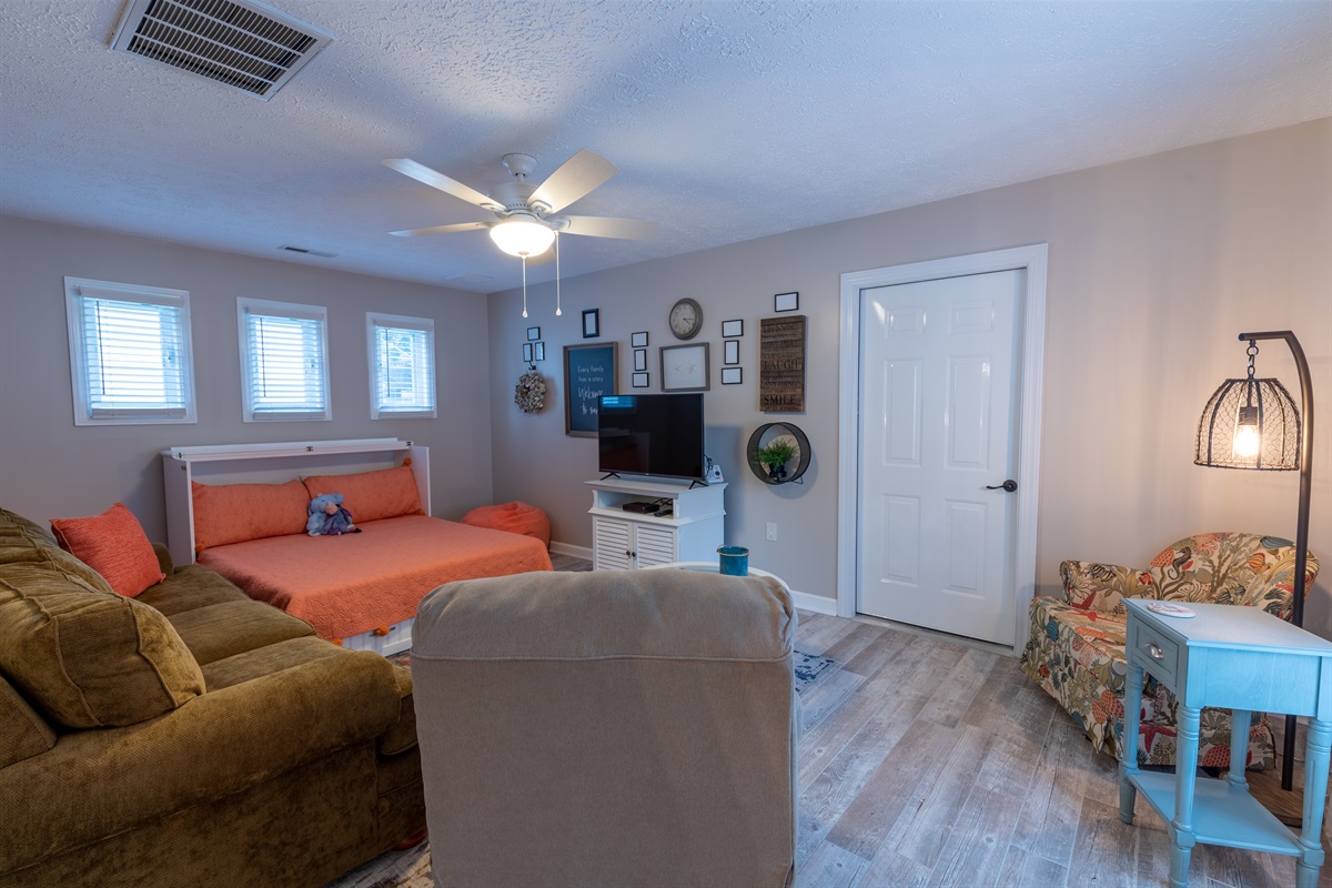 Murphy bed Open in Family Room