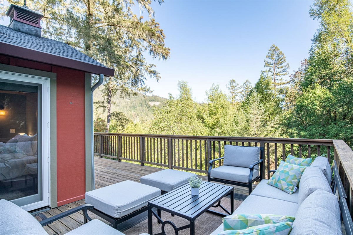 Plush cushions, picturesque views, and fresh air - you'll never want to leave!