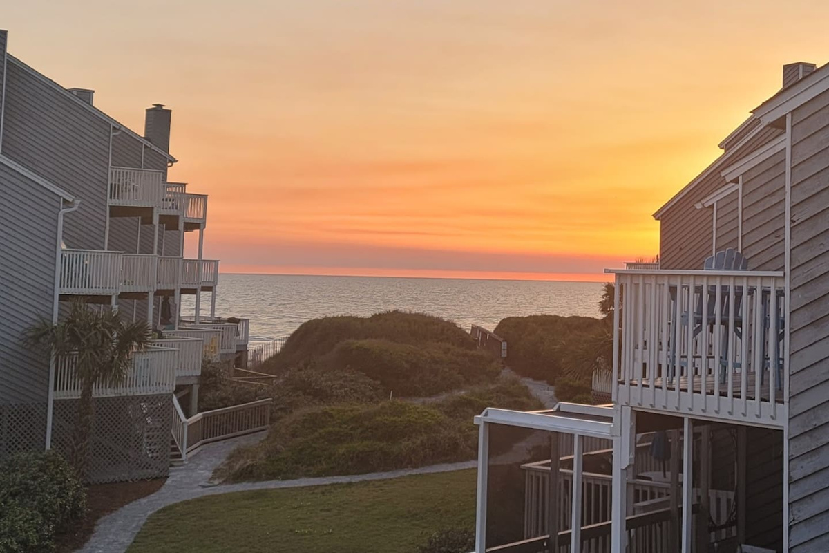 Step onto the private sunset deck and watch the Gulf turn gold &mdash; this is the view you booked the suite for, and it never disappoints.