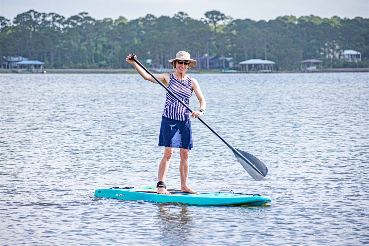Paddleboard any time in the lagoon. So peaceful and calm.