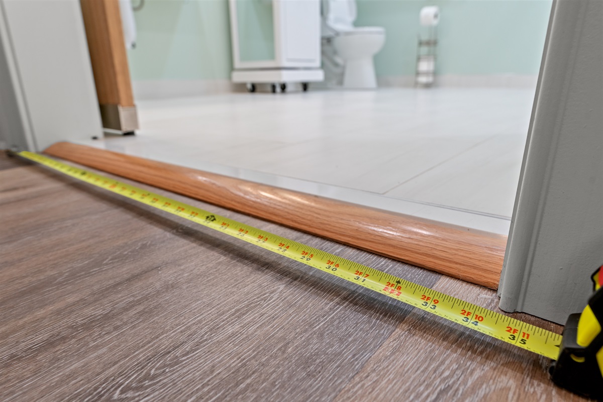 Barrier Free 34" bathroom doorway with roll in shower