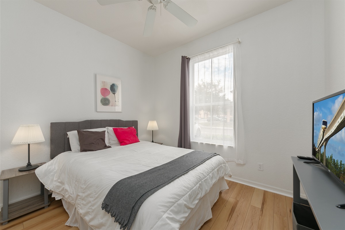 This is the queen bedroom downstairs