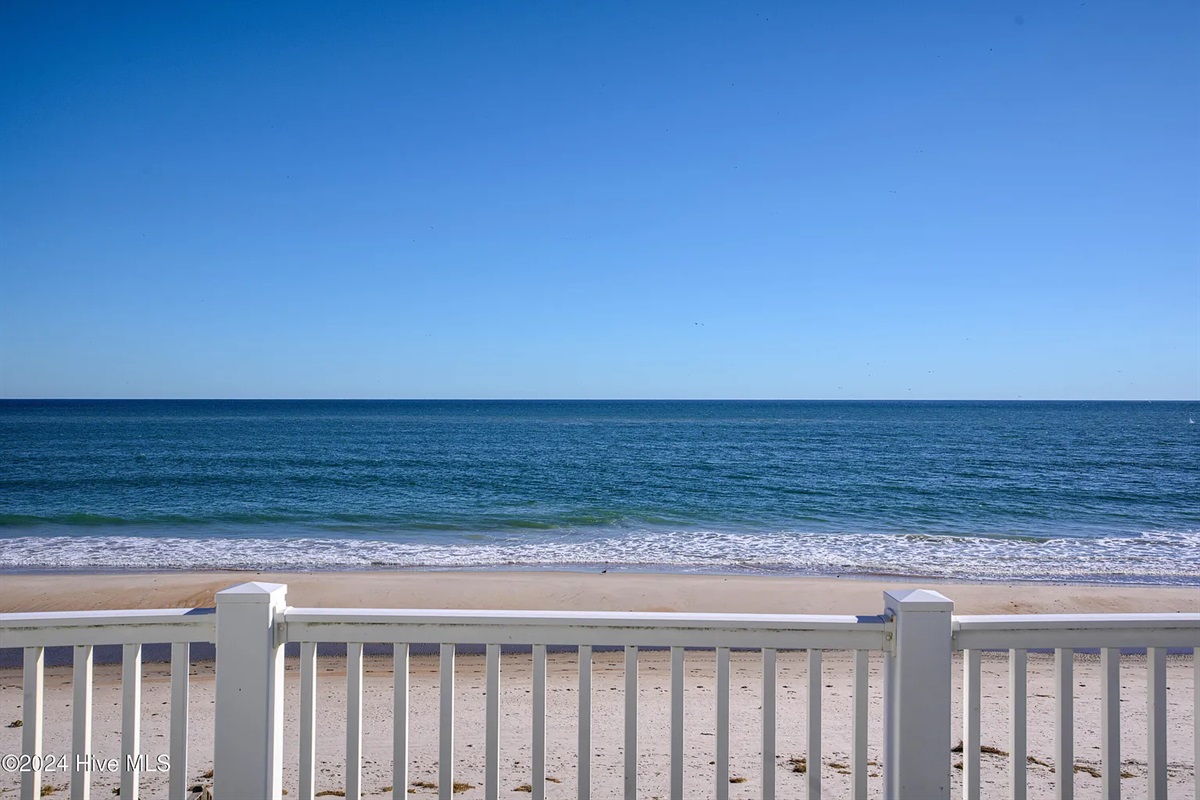 Endless blue horizons visible from your private beachfront deck
