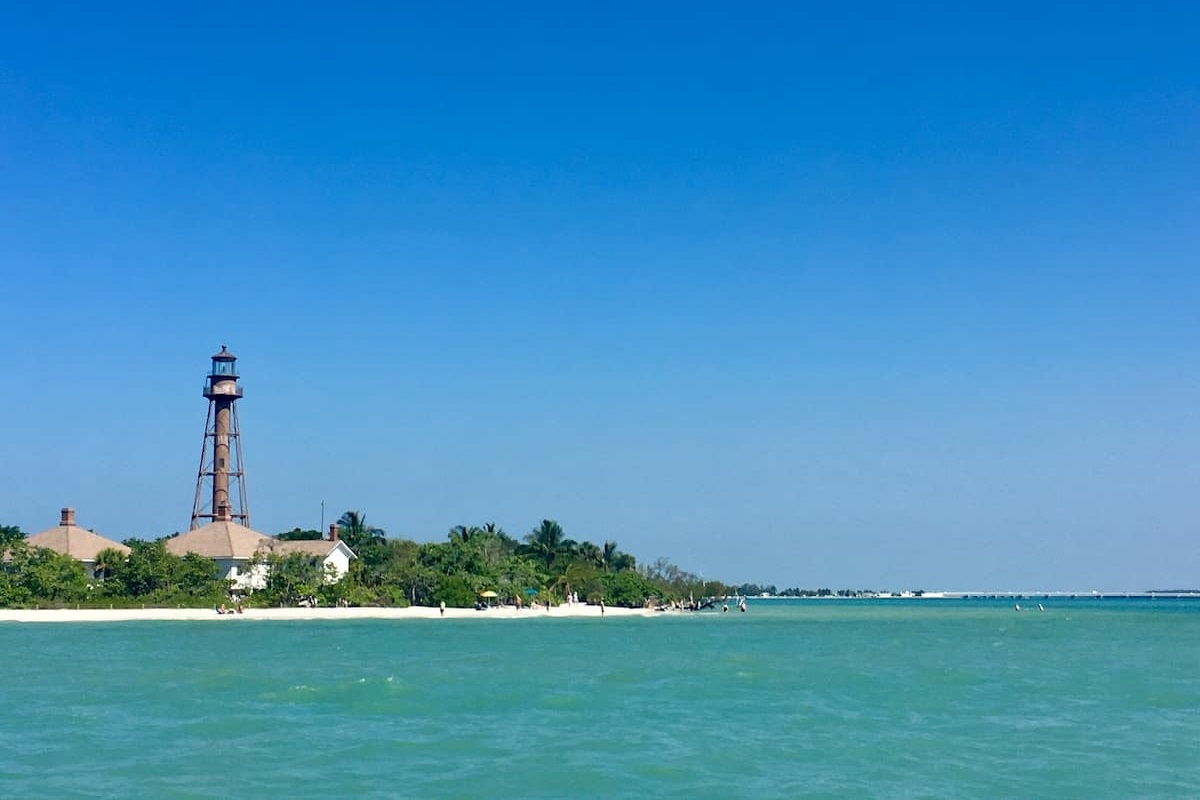 Sanibel Island Light, first lit in 1884, stands tall as one of the Gulf Coast’s earliest beacons north of Key West.