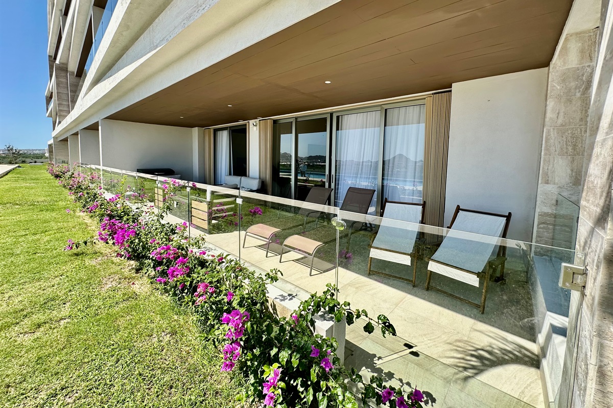 Patio outside.