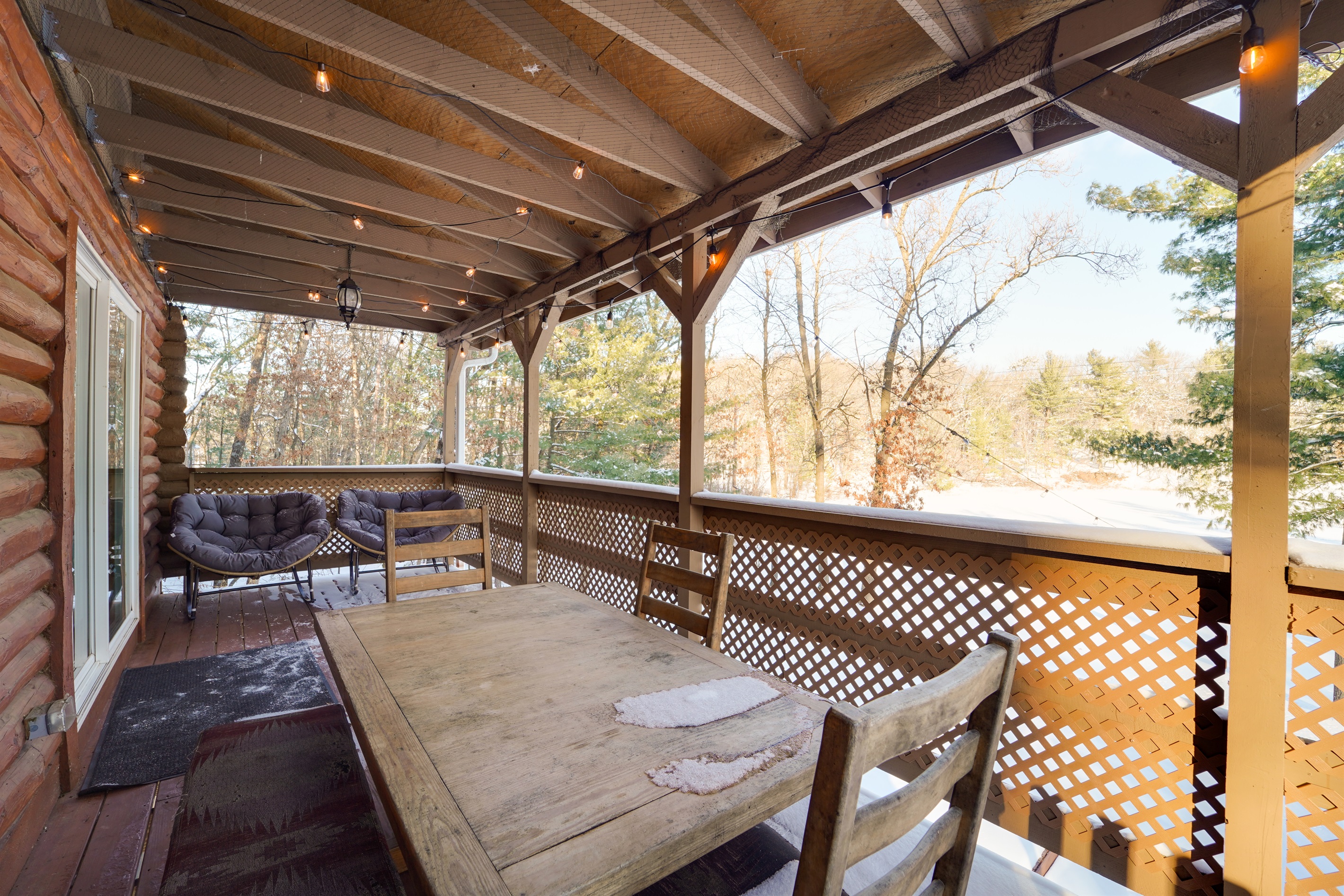 upstairs balcony table