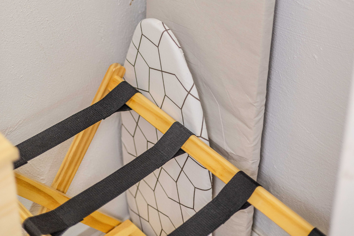 Included Per Room 1, 2, and 3 - Luggage Rack, Small Ironing Board, and Large Ironing Board