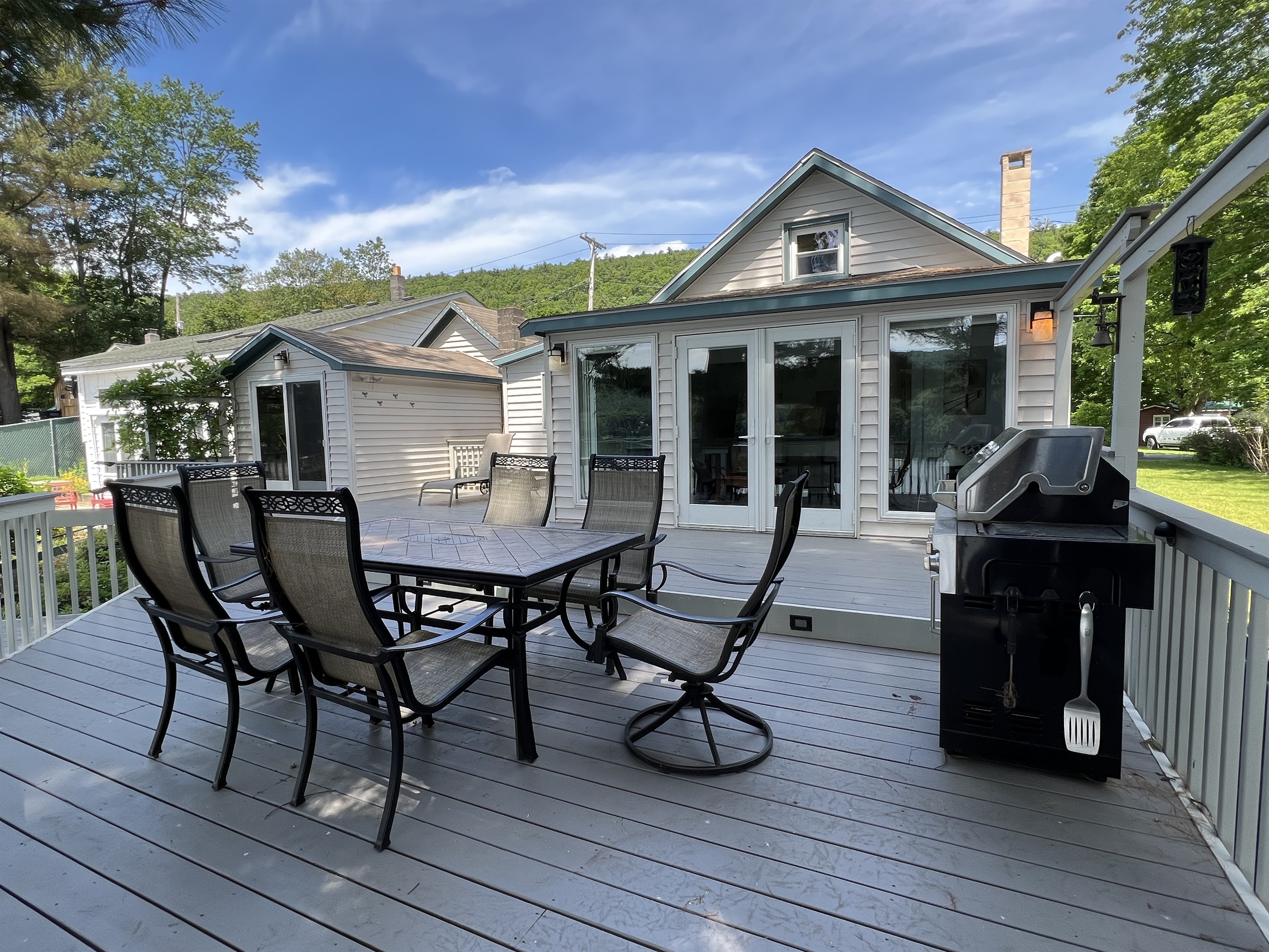 One of many levels of rear deck