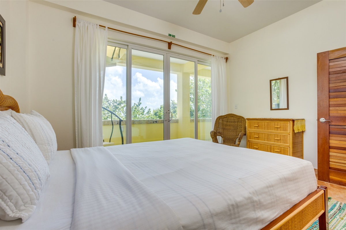 Third bedroom with Beach view and Balcony