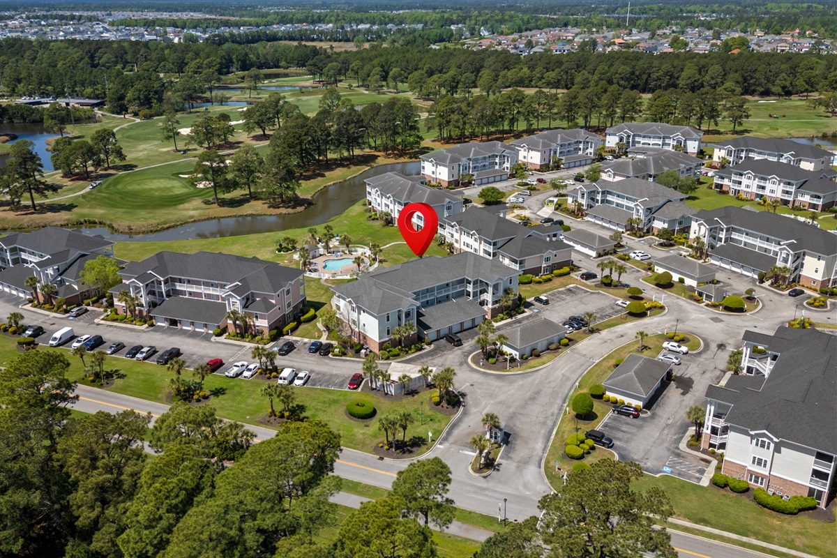 Aerial View of the Area and Property