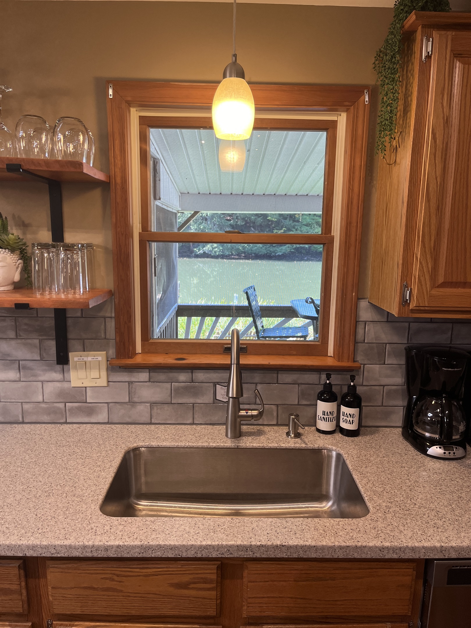 Kitchen sink view of the water!