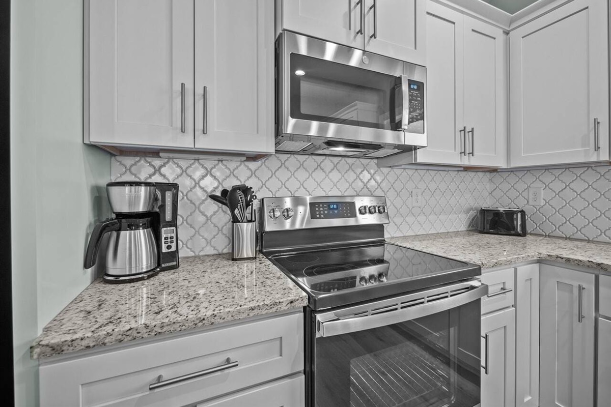 All basic cooking utensils provided