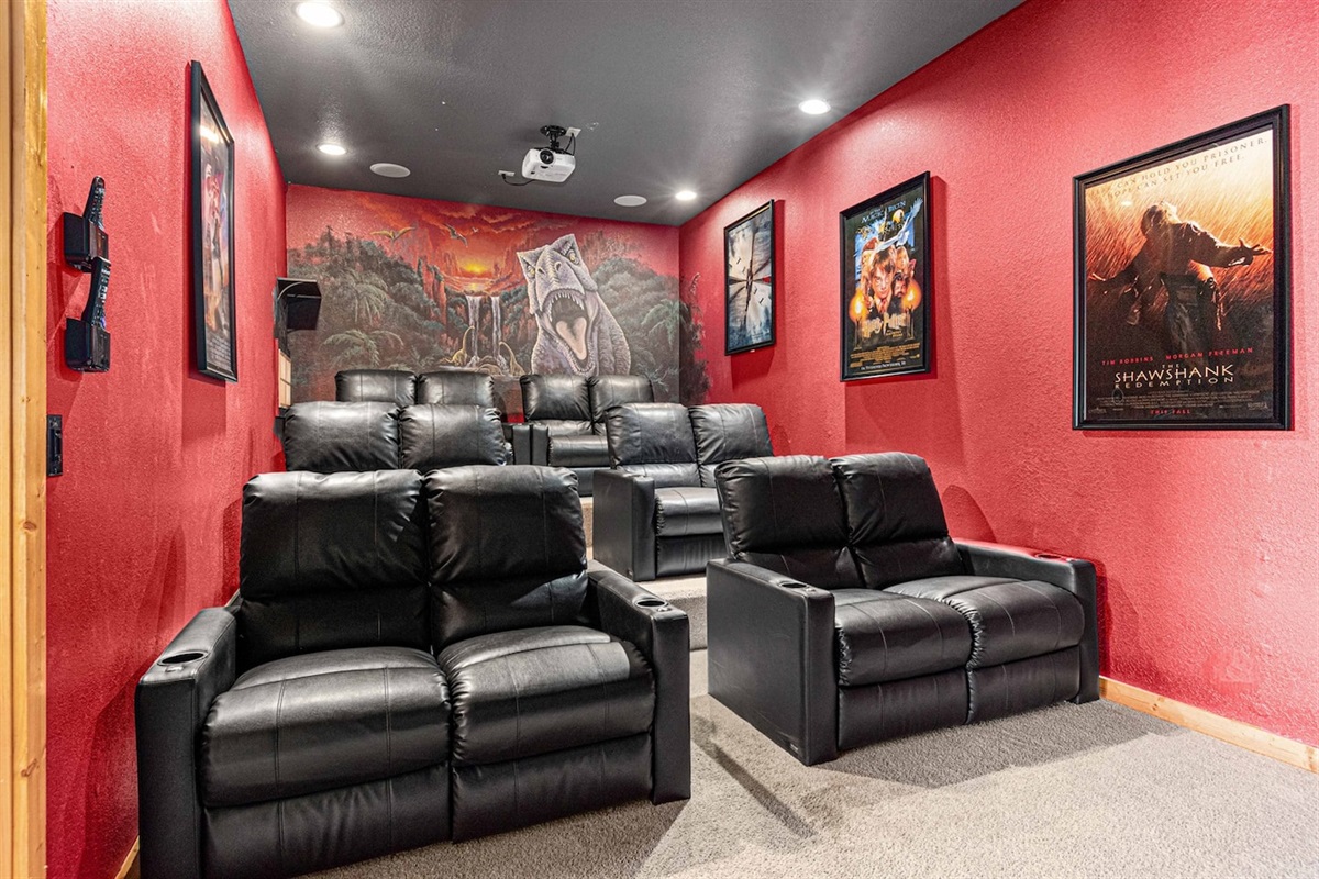 These are seriously comfortable chairs. Better pick an action movie!