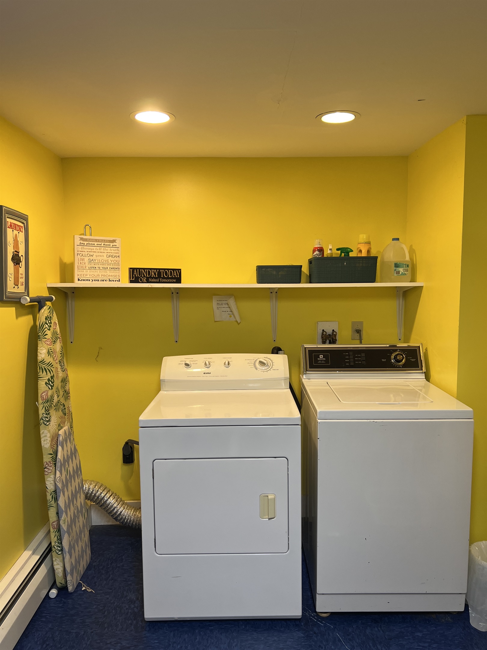 Dandelion main house laundry room located off the main kitchen.