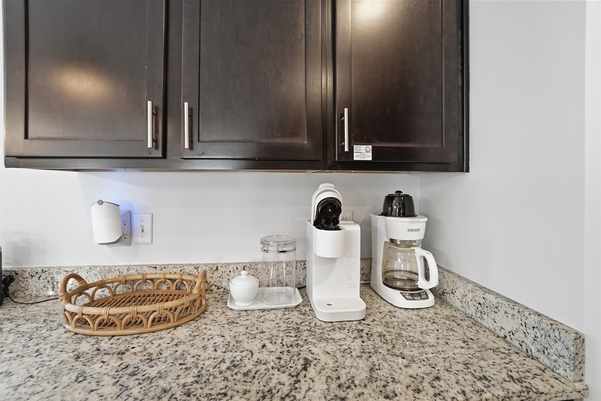 2 choices of coffee for all the coffee lovers