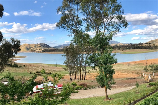 Lake View from large, elevated verandah