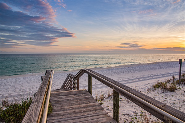 Walk 4 minutes to get to the private beach
