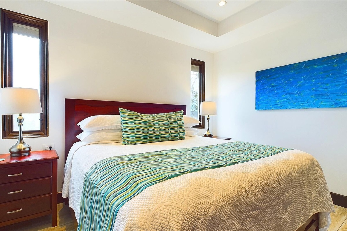 Bedroom with king bed