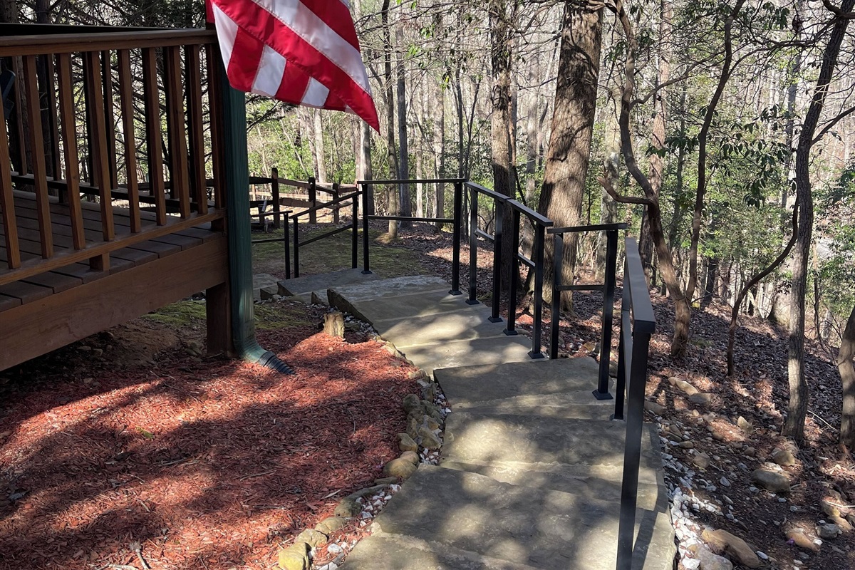 Steps to Fire Pit
