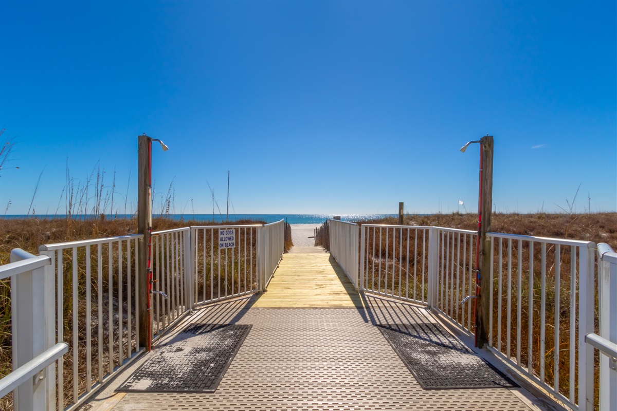 Showers on Boardwalk