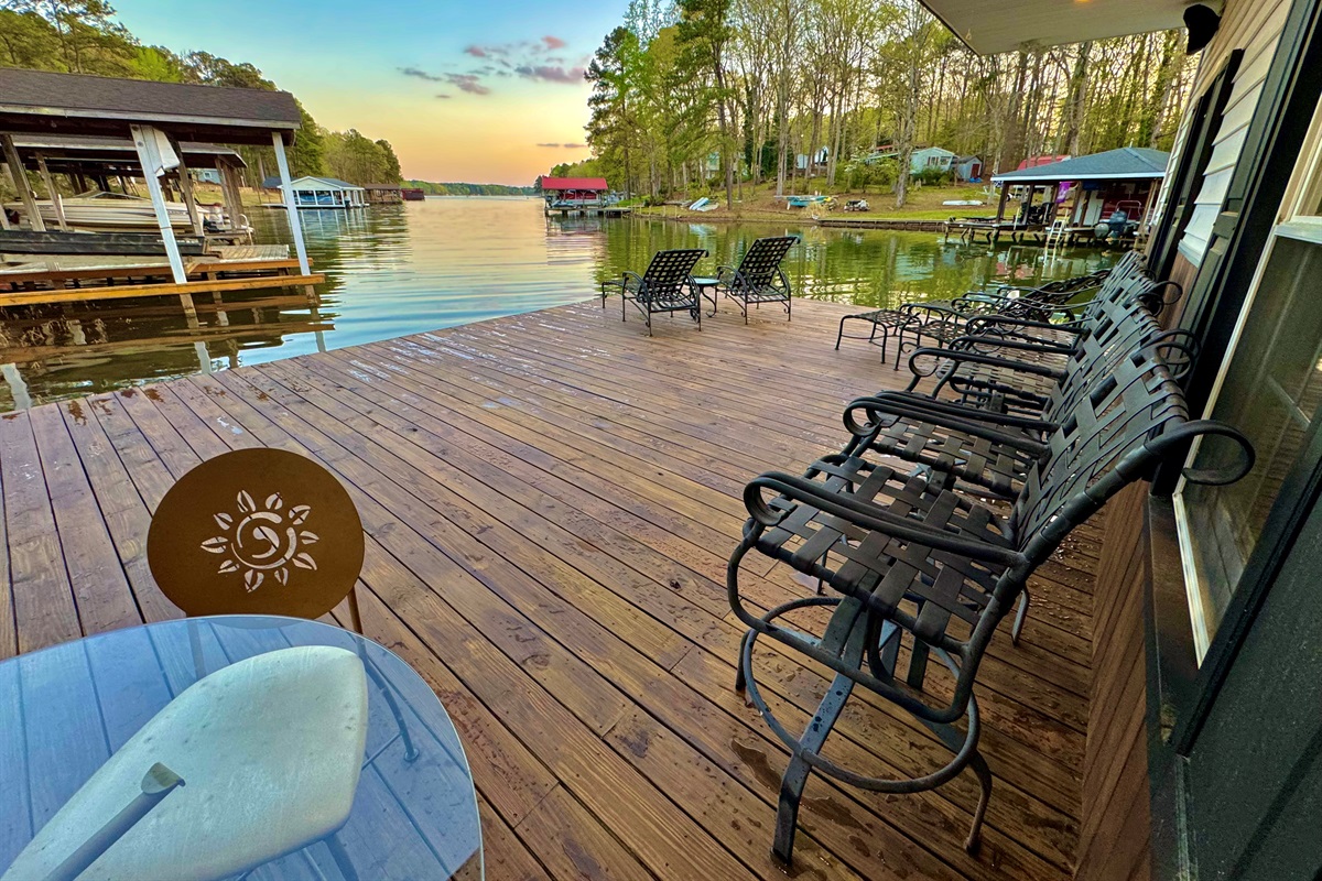 Sun deck, or sunset deck!