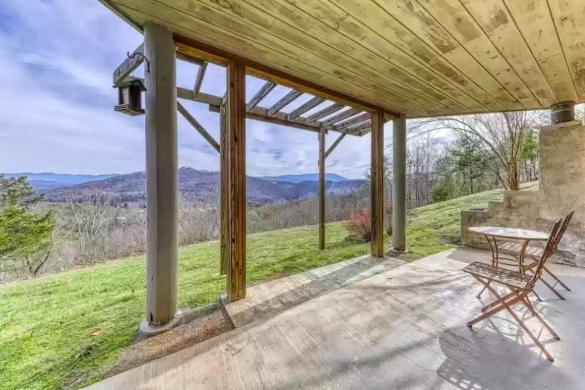 Christmas Covered Patio View