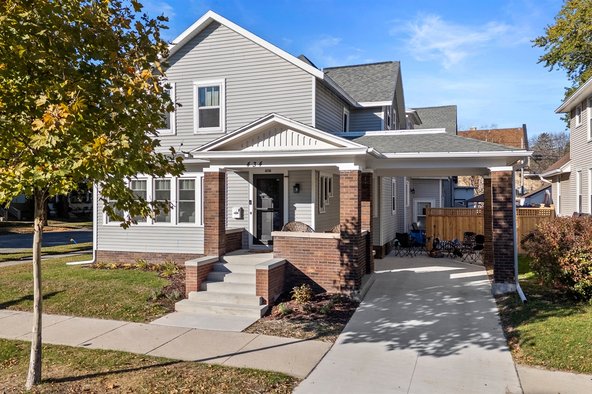 Front of home w/off street parking.