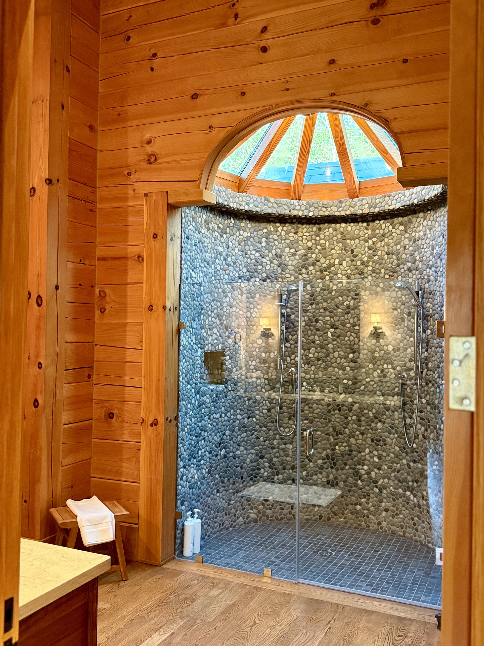 Enjoy a large spa-like walk-in shower in the third bathroom