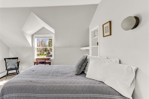 Bedroom 2 with Queen bed and window with great view