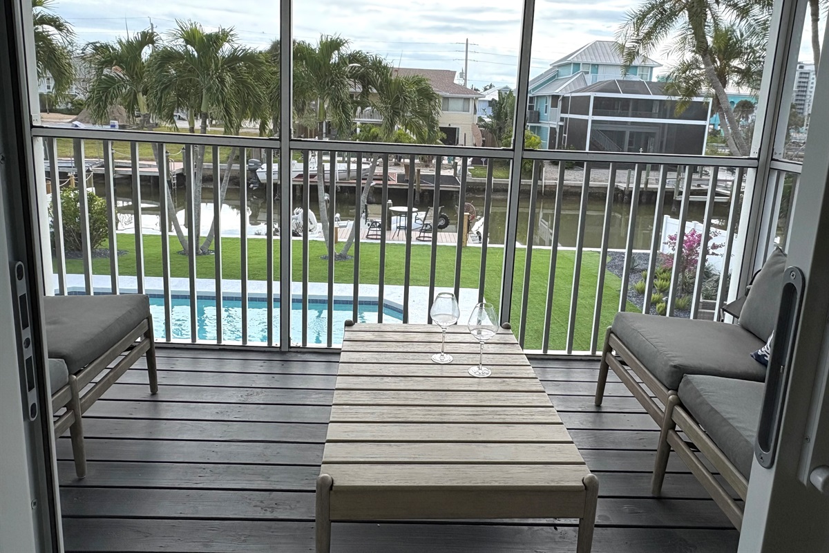 Vista (upper unit) balcony view