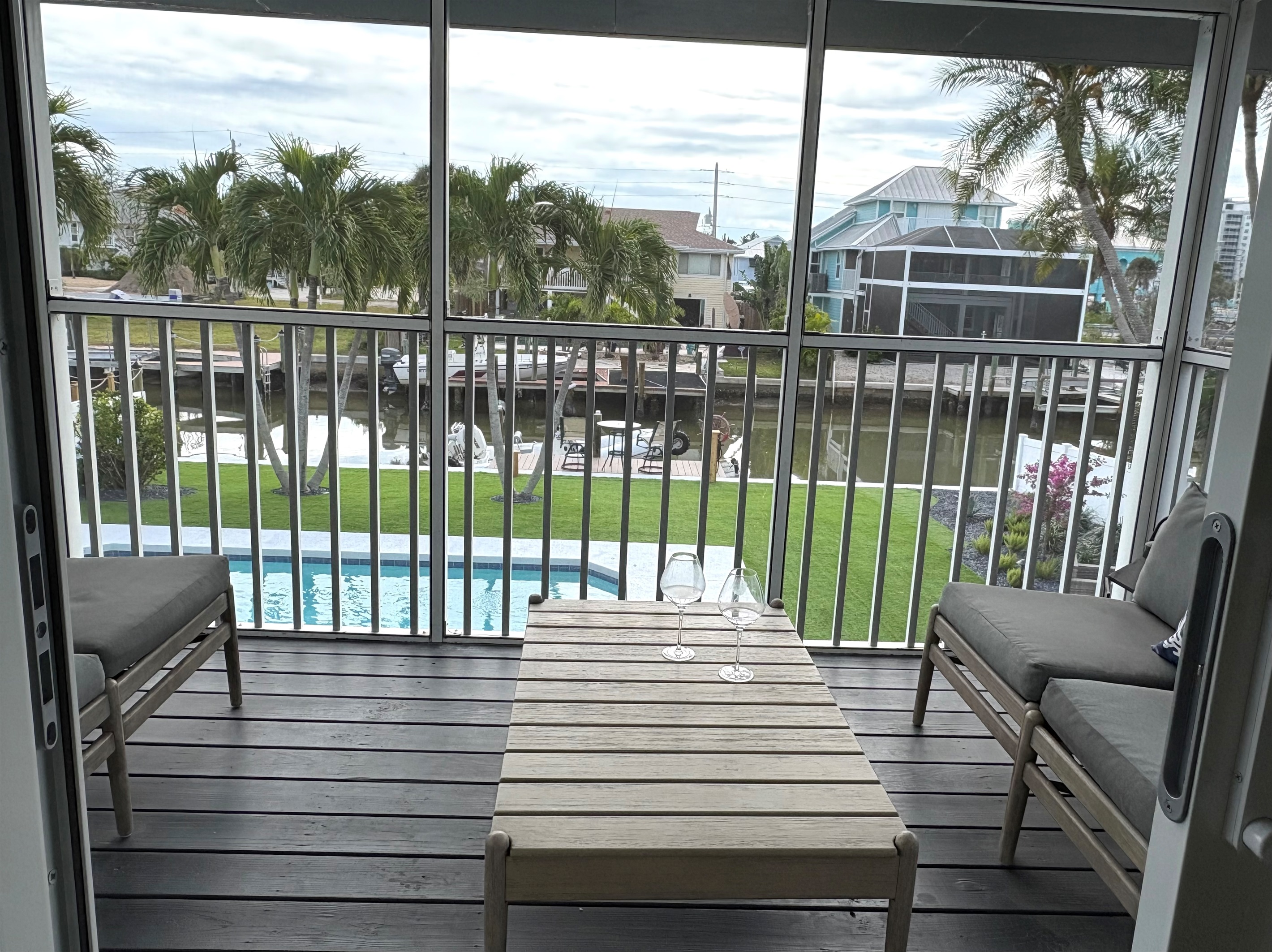 Vista (upper unit) balcony view