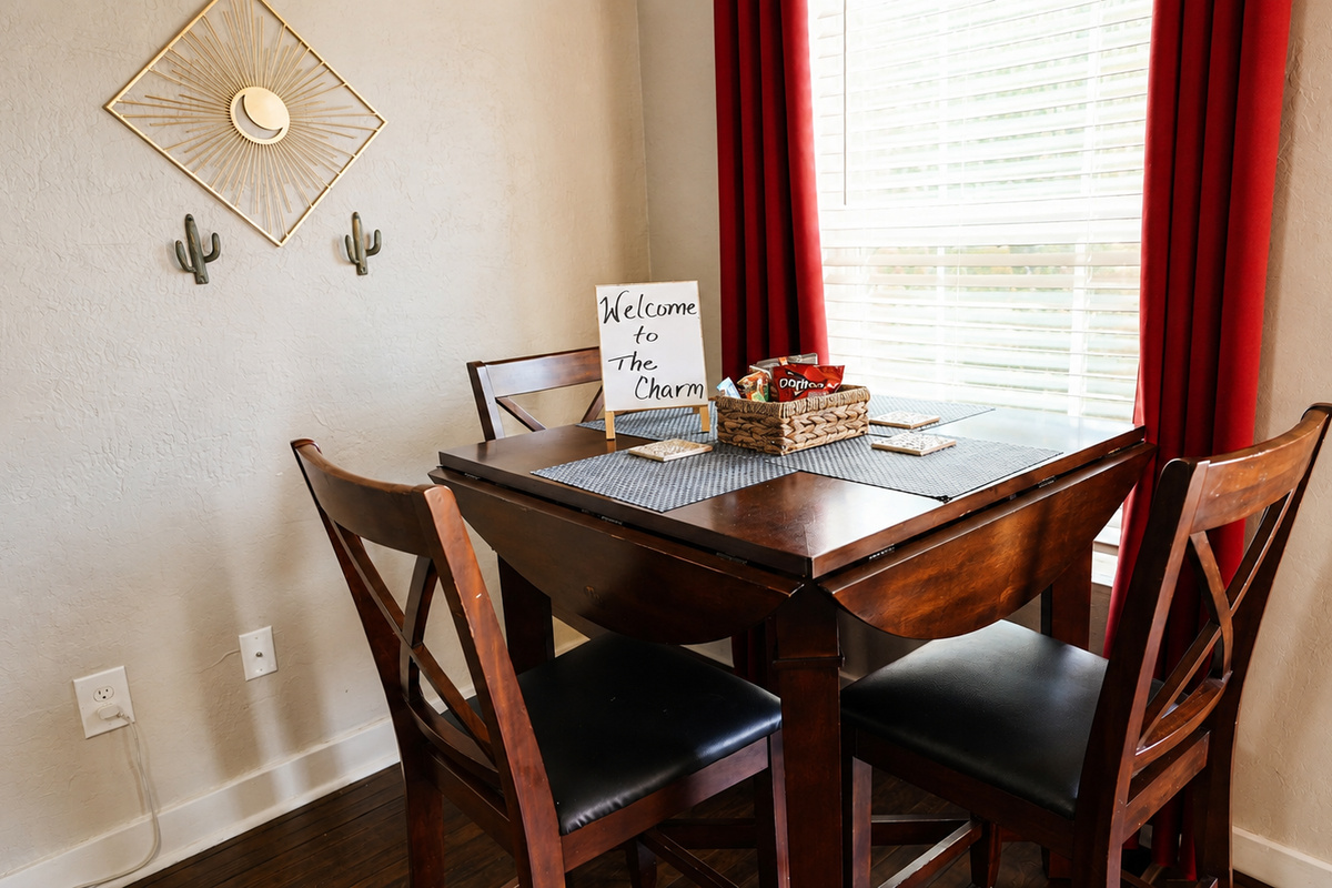 Dining Table with Seating for 4 Guests