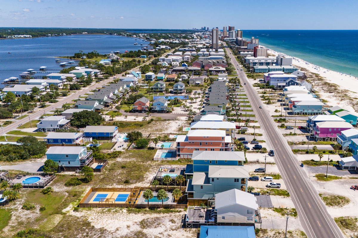 A breathtaking perspective showcases your complete coastal escape.