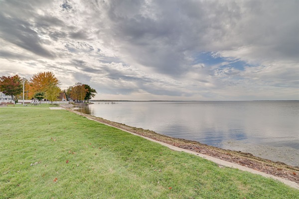 Sea wall.  We have a dock in summer months