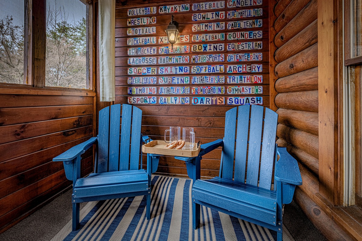 Relax the day away in the hot tub on the enclosed deck!