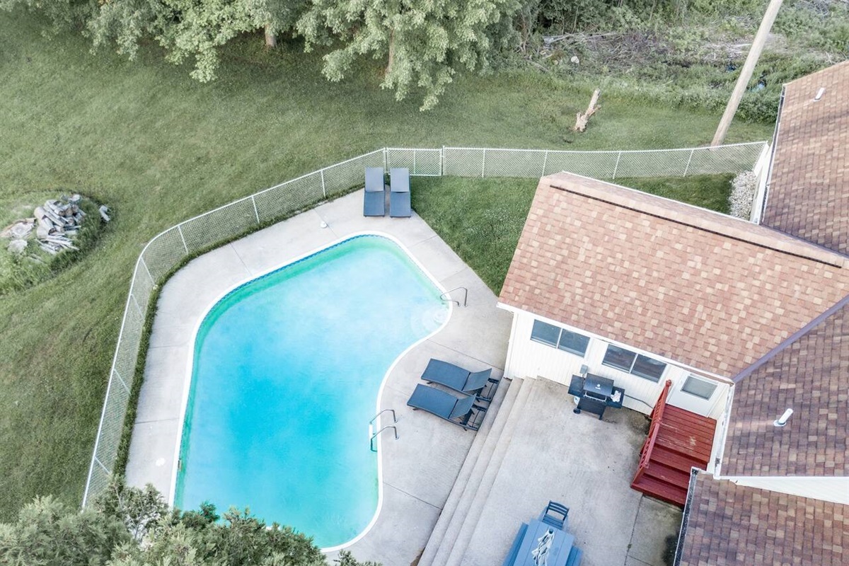 Pool/patio (photo taken before hot tub arrived)