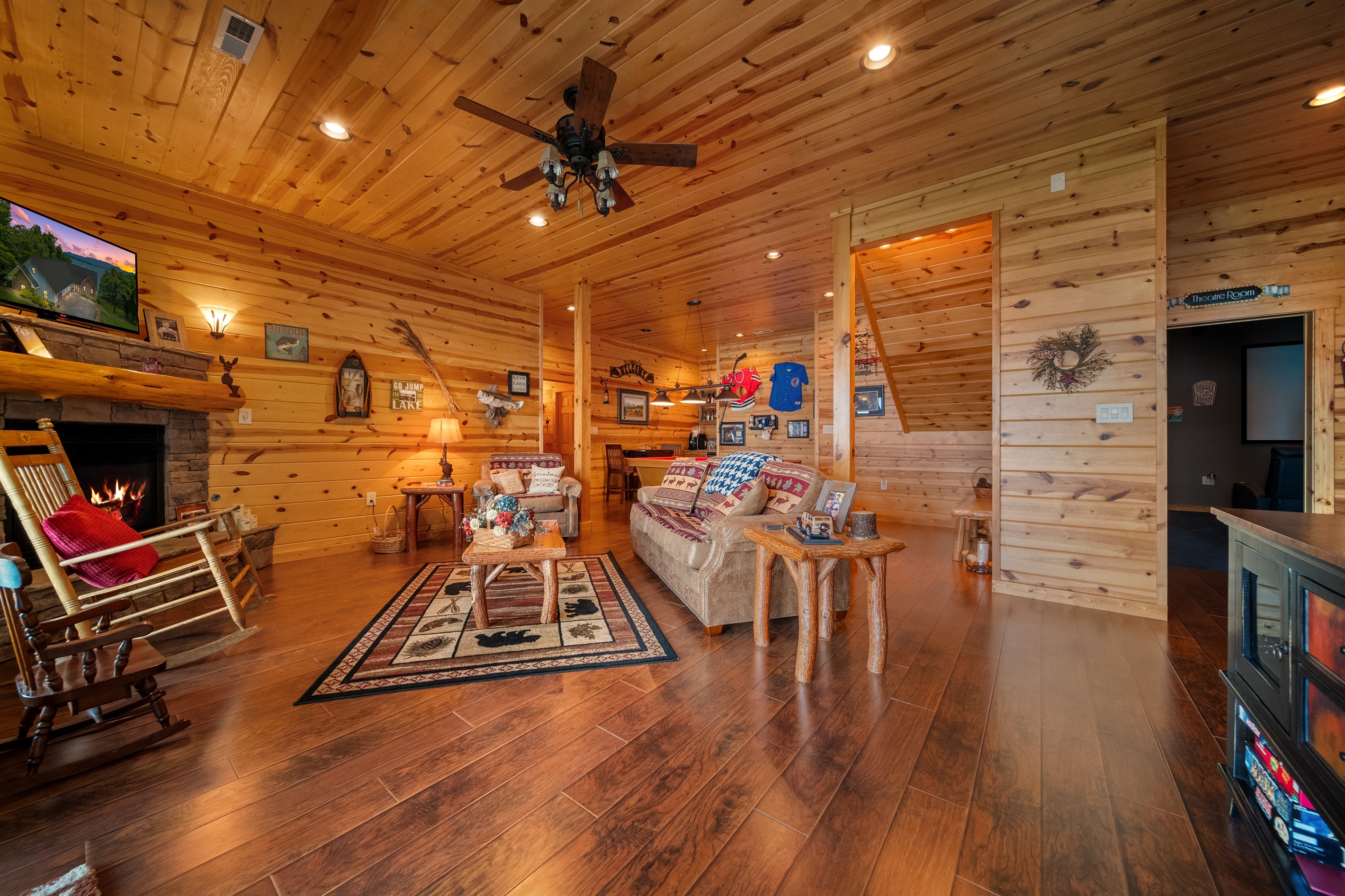 Family & Game Room (Bottom Floor)