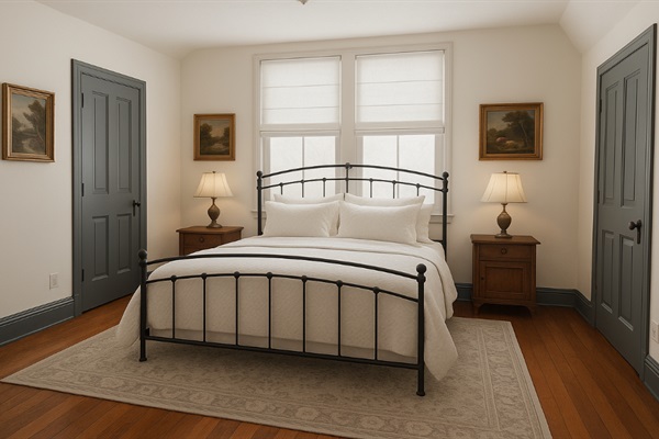 Primary bedroom with King bed