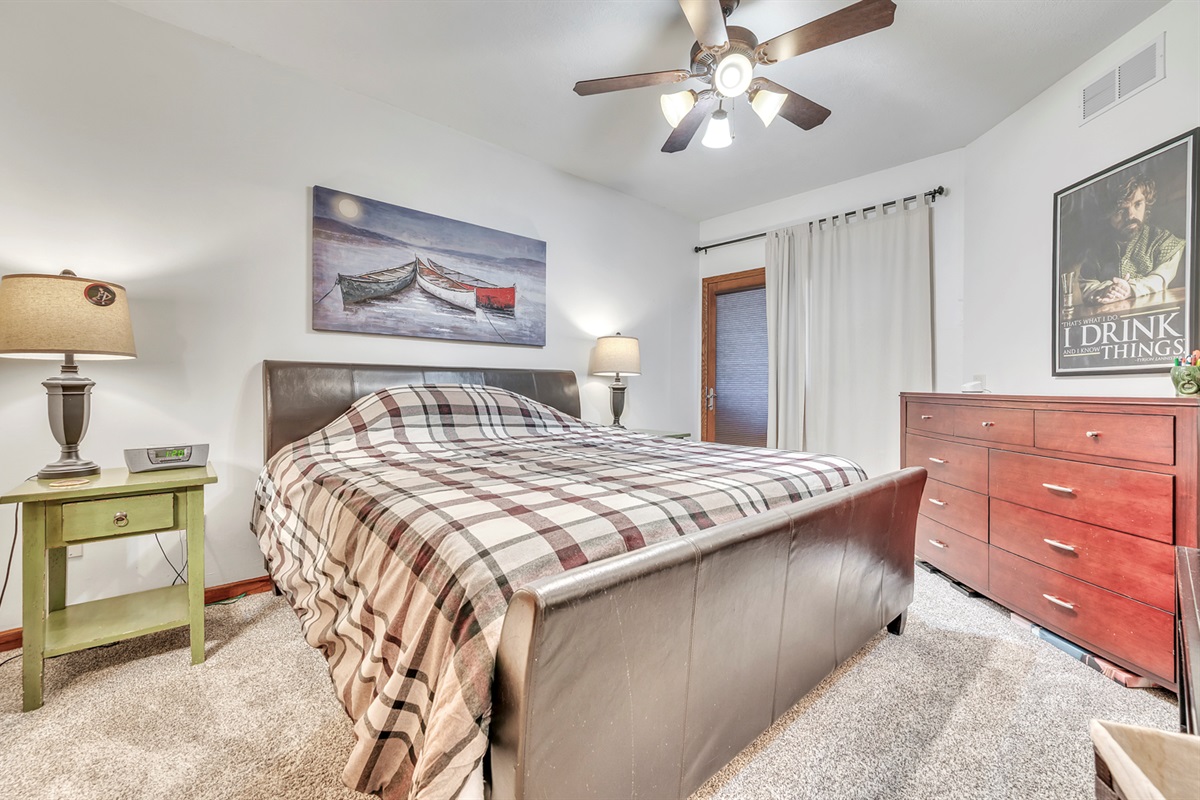 Master Bedroom with king bed