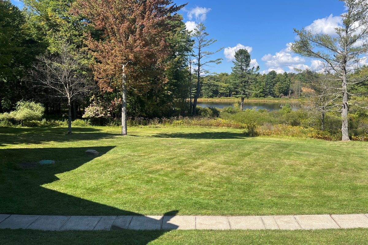 Front lawn at Hidden Creek Lodge