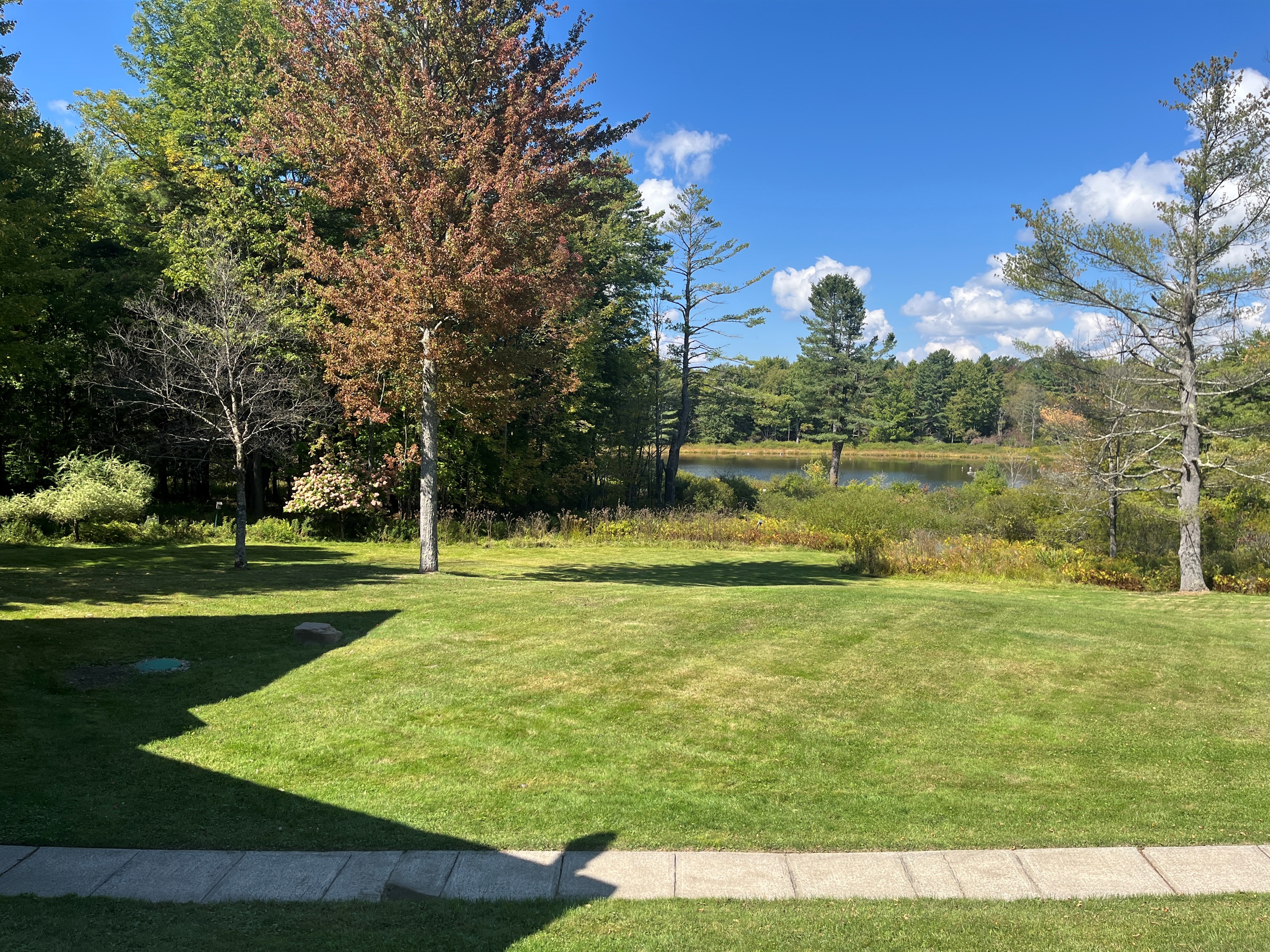 Front lawn at Hidden Creek Lodge