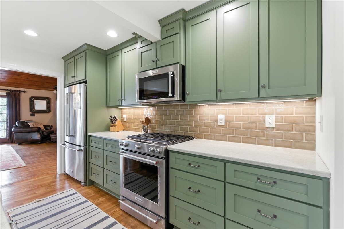 Cook up your favorites with stainless steal appliances.