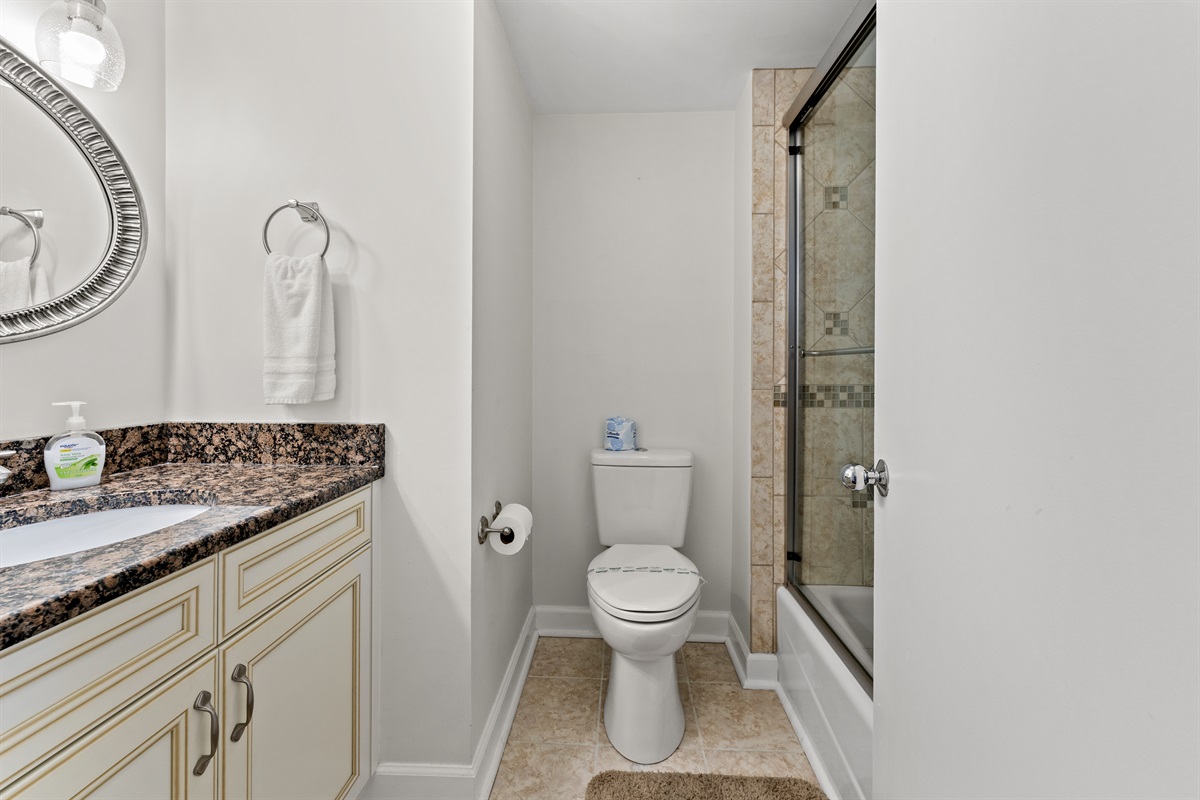 3rd Bathroom with Tub/Shower combo