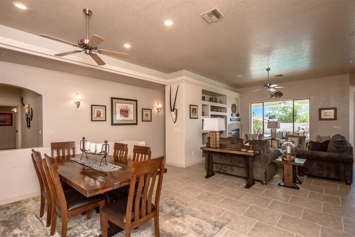 Dining Area and Living Room