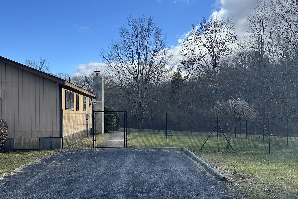 Fenced Yard & Parking Area