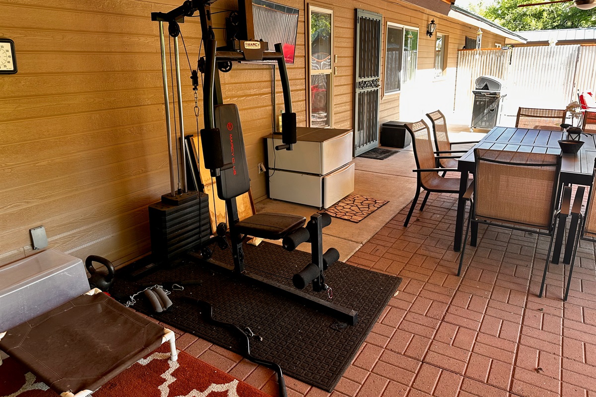 Gym Equipment in Patio