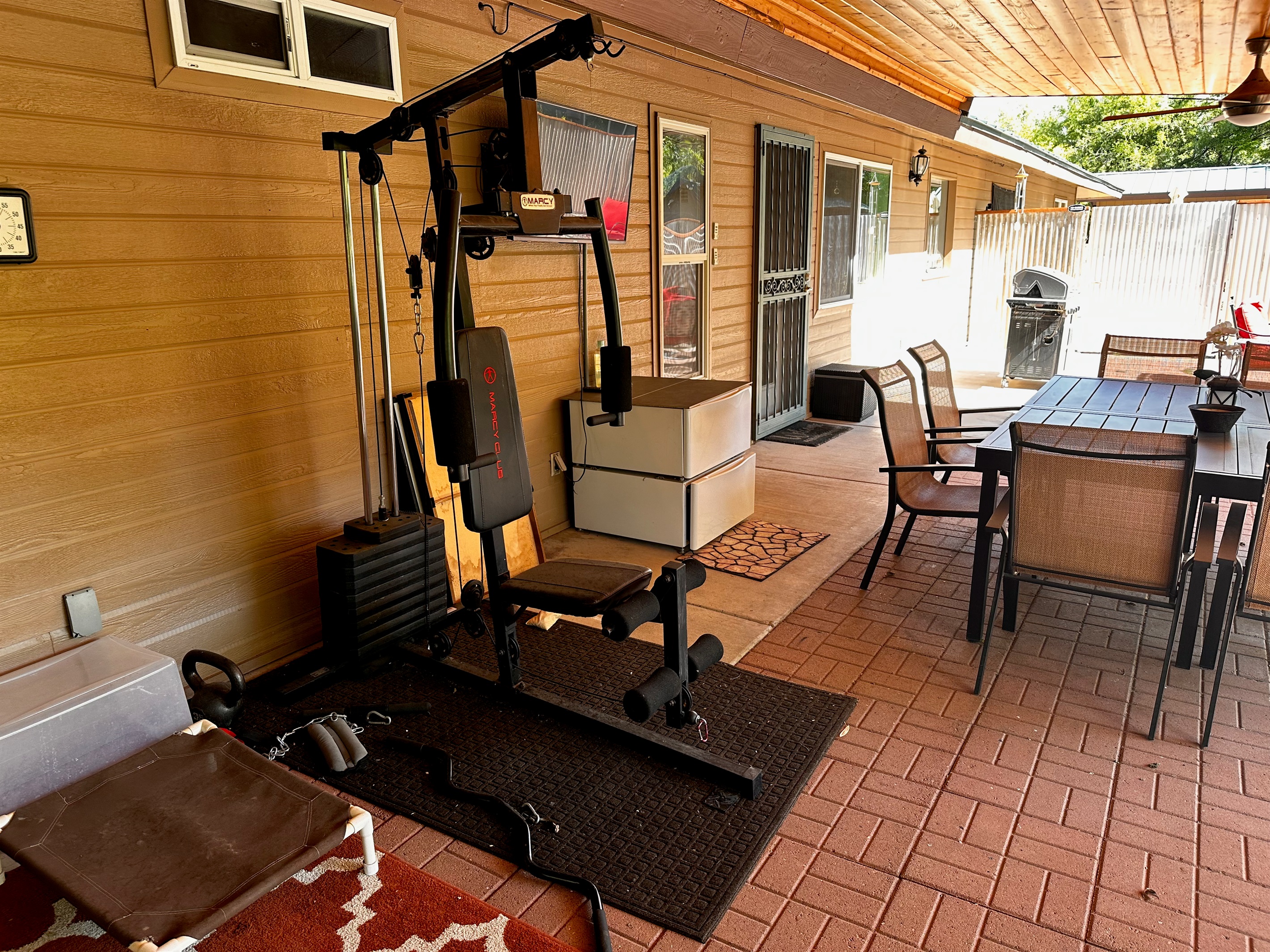 Gym Equipment in Patio