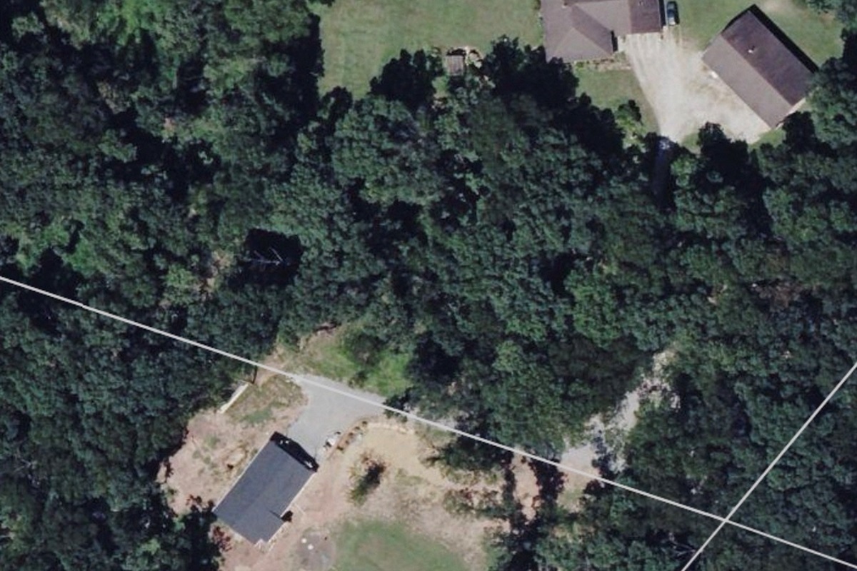 Aerial- The house is the lower one pictured