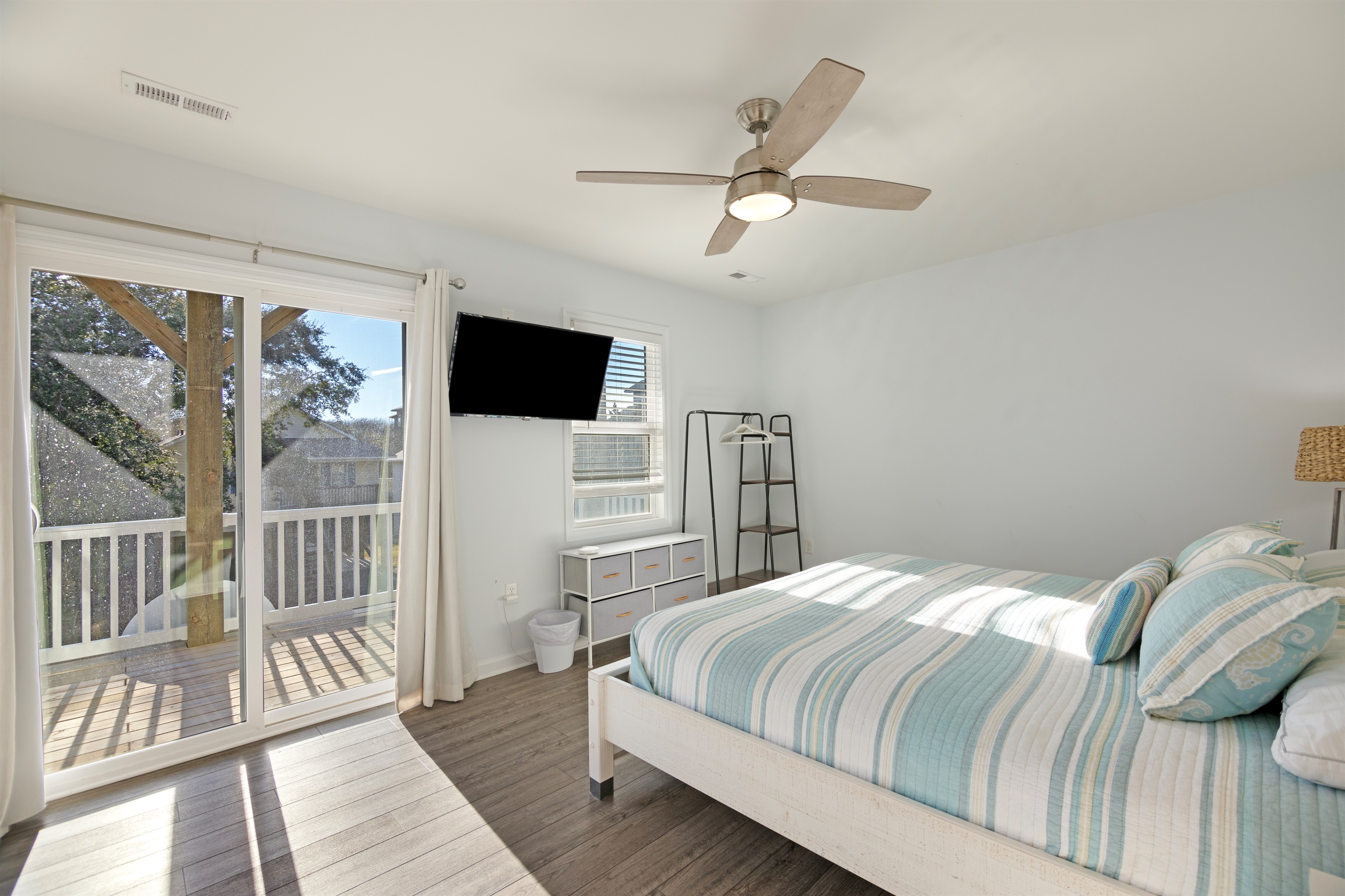 Wake up and step straight onto the deck from this king suite