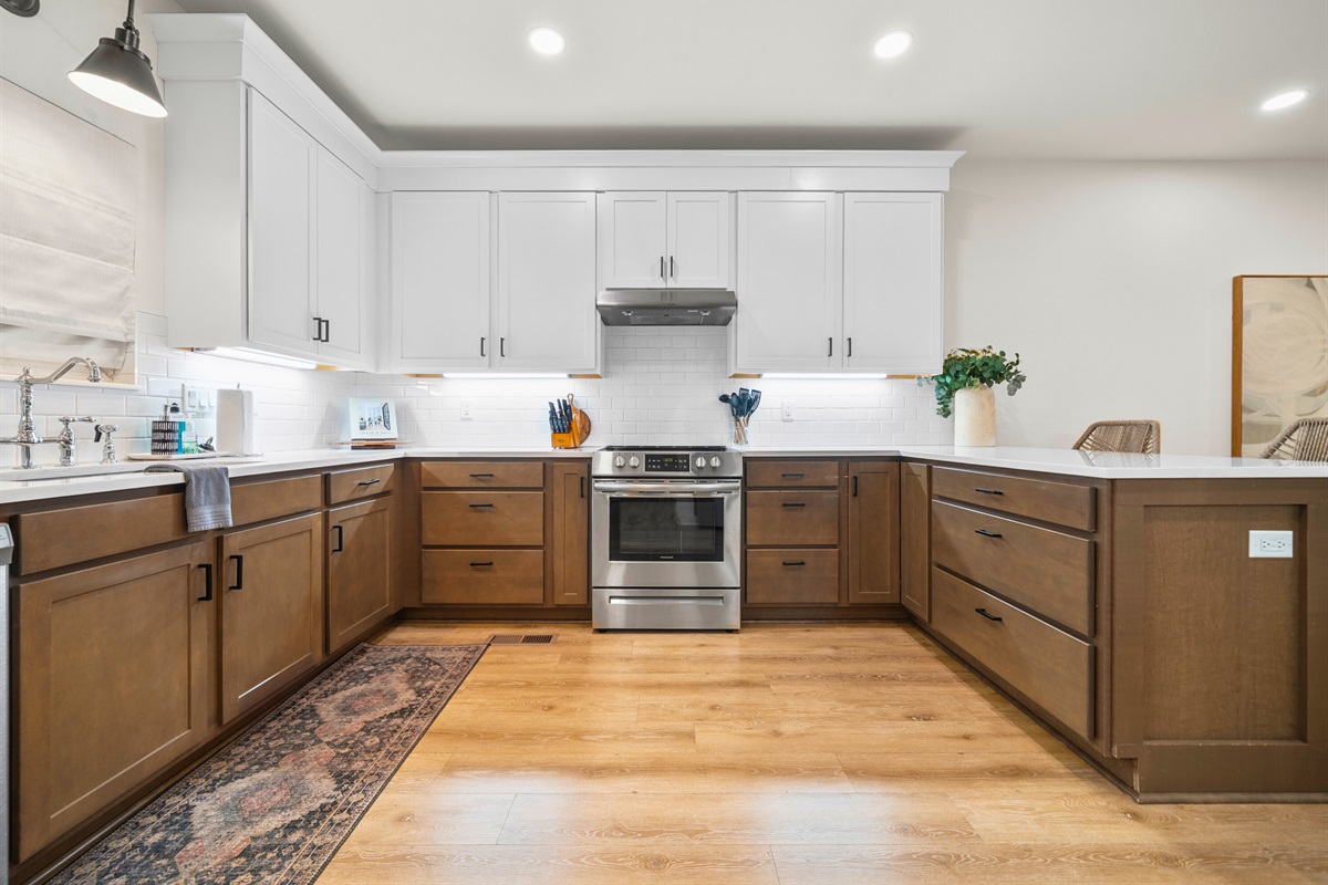 Bright kitchen with open layout and updated finishes.